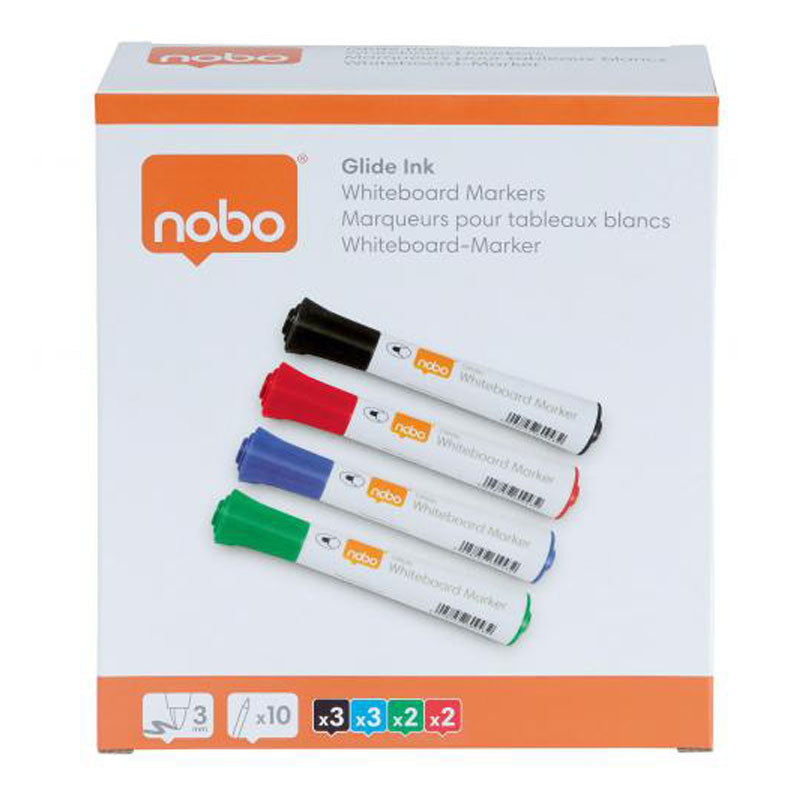 MARKER WHITEBOARD 3MM 10 BUC/SET NOBO MARKER WHITEBOARD 3MM 10 BUC/SET NOBO